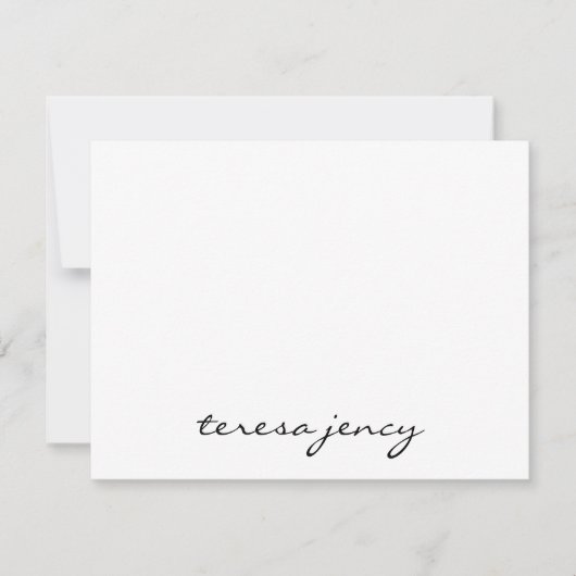 Custom Photo Collage | Modern Minimal Monogram  Mitteilungskarte (Vorderseite)