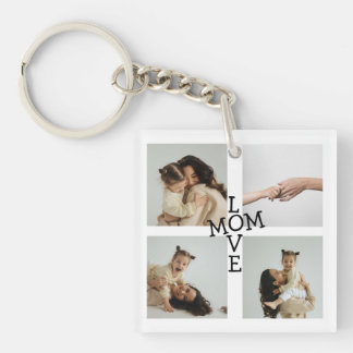 Custom Photo Collage Mom Keychain Schlüsselanhänger