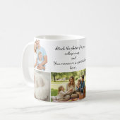 Custom Photo Collage Mug – Your Photo & Your Text  Kaffeetasse (Vorderseite Links)