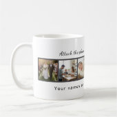 Custom Photo Collage Mug – Your Photo & Your Text  Kaffeetasse (Links)