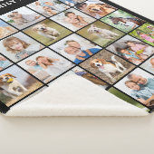 Custom Photo Collage Personalized Black 25 Picture Sherpadecke (3/4)