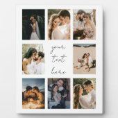 Custom Photo Collage Personalized Picture Family Fotoplatte (Vorderseite)