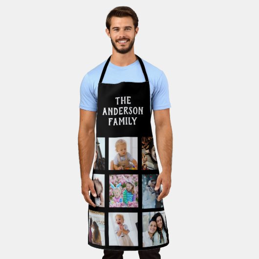 Custom Photo Collage Personalized Schürze (Getragen)
