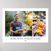 Custom Photo Collage Poster Family Quote Modern (Vorne)