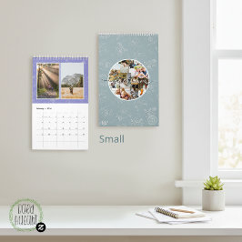 Custom photo collage Rose Line Art 2026 Kalender