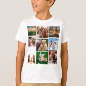 Custom Photo Collage Shirt, Custom 9 Photos T-Shirt (Vorderseite)