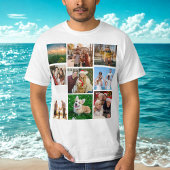 Custom Photo Collage Shirt, Custom 9 Photos   T-Shirt