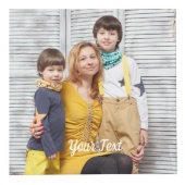 Custom Photo Cube with Text Personalized Design Würfel (Vorderseite)