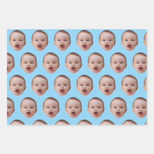 Custom Photo, Custom Photo Face Geschenkpapier Set (Vorderseite 2)