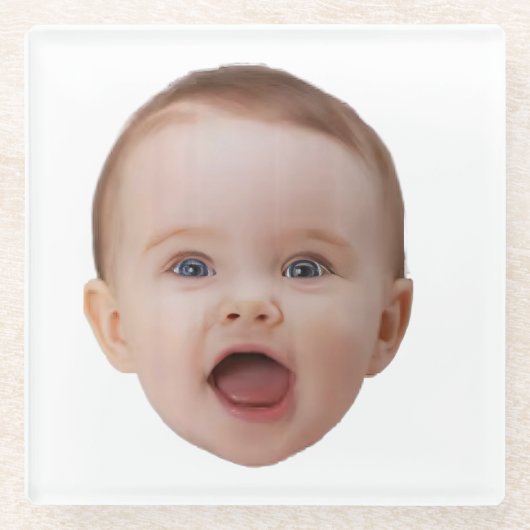 Custom Photo, Custom Photo Face Glasuntersetzer (Vorderseite)