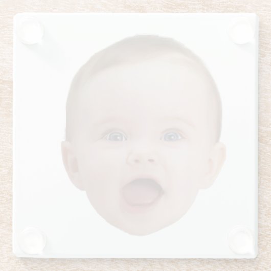 Custom Photo, Custom Photo Face Glasuntersetzer (Rückseite)