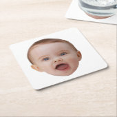 Custom Photo, Custom Photo Face Rechteckiger Pappuntersetzer (angewinkelt)