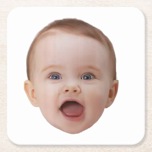 Custom Photo, Custom Photo Face Rechteckiger Pappuntersetzer (Vorderseite)