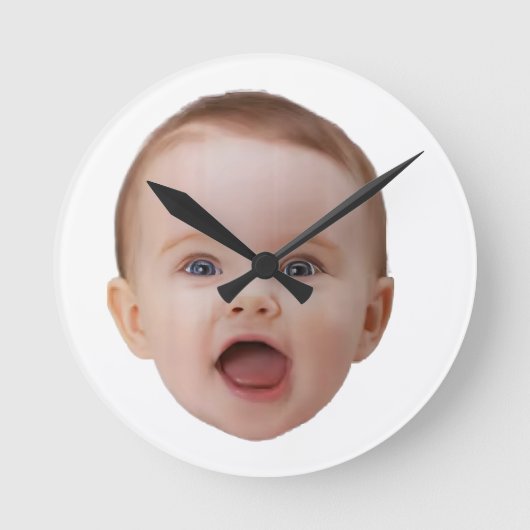 Custom Photo, Custom Photo Face Runde Wanduhr (Vorderseite)