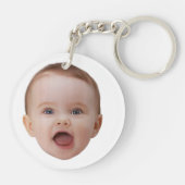 Custom Photo, Custom Photo Face Schlüsselanhänger (Rückseite)