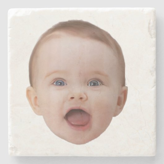 Custom Photo, Custom Photo Face Steinuntersetzer (Vorderseite)