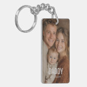 Custom Photo "DADDY'' Modern Schlüsselanhänger (Vorderseite links)