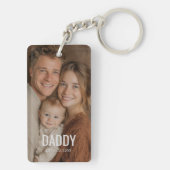 Custom Photo "DADDY'' Modern Schlüsselanhänger (Rückseite)