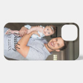 Custom Photo "DADDY'' new father iPhone Hülle (Rückseite (Horizontal))