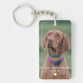 Custom Photo Dog Memorial Pet Loss Keepsake Schlüsselanhänger