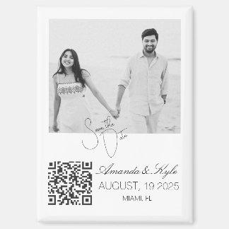 Custom Photo editable Wedding Save the Date magnet