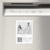 Custom Photo editable Wedding Save the Date magnet (In Situ (Geschirrspüler))