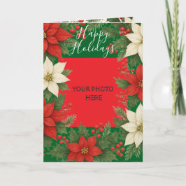 Custom Photo Elegant Timeless Christmas  Karte