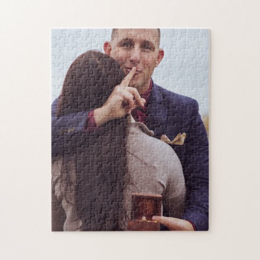 Custom photo engagement  puzzle (Vertikal)
