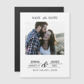 Custom Photo Engagement Save the Date magnet (Vorne/Hinten)