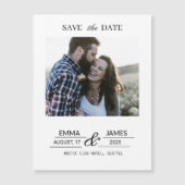 Custom Photo Engagement Save the Date magnet (Vorderseite)