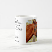 Custom Photo Equine Memorial Horse Kaffeetasse (Mittel)