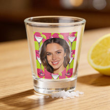 Custom Photo Face & Cocktail Personalized Pink