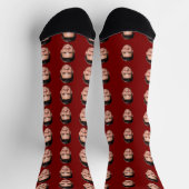 Custom Photo Face Socks, Funny Personalized Gift Socken (Oben)