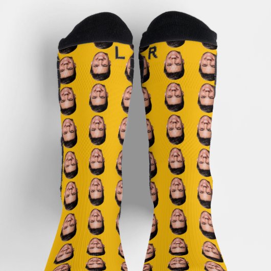 Custom Photo Face Socks Socken (Oben)