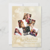 Custom Photo Family Christmas Tree Happy New Year (Vorderseite)