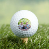 Custom Photo Family Collage Simple Elegant Picture Golfball (Insitu T-Shirt)