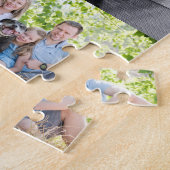 Custom Photo Family Collage Simple Elegant Picture Puzzle (Seite)
