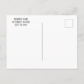  Custom Photo & Family Name. Valentines Feiertagspostkarte (Rückseite)