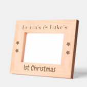 Custom Photo Frame, Twins 1st Christmas, 7 x 5" Geätzte Rahmen (Links)