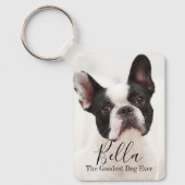 Custom Photo French Bulldog Personalized Schlüsselanhänger (Vorderseite)