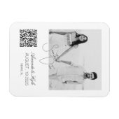 Custom Photo Fridge announcement Engagement magnet (Horizontal)