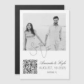 Custom Photo Fridge announcement Engagement magnet (Vorne/Hinten)
