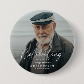 Custom Photo Funeral Sympathy Keepsake Button (Vorderseite)