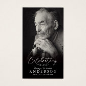 Custom Photo Funeral Sympathy Poem/Prayer Card (Vorderseite)