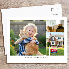 Custom Photo Funny Family Quotes We've Moved House Postkarte