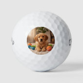 Custom Photo Golf Ball Wedding Favor Keepsake (Vorderseite)