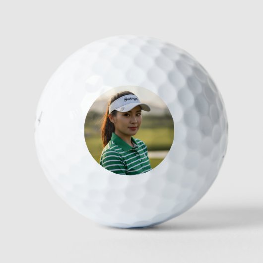 Custom Photo Golf Ball with Text Personalization (Vorderseite)