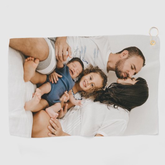 Custom Photo Golfhandtuch (Horizontal)