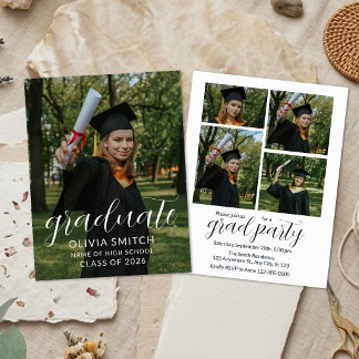 Custom Photo Graduation Party Invitation Einladung