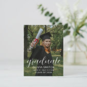 Custom Photo Graduation Party Invitation Einladung (Stehend Vorderseite)